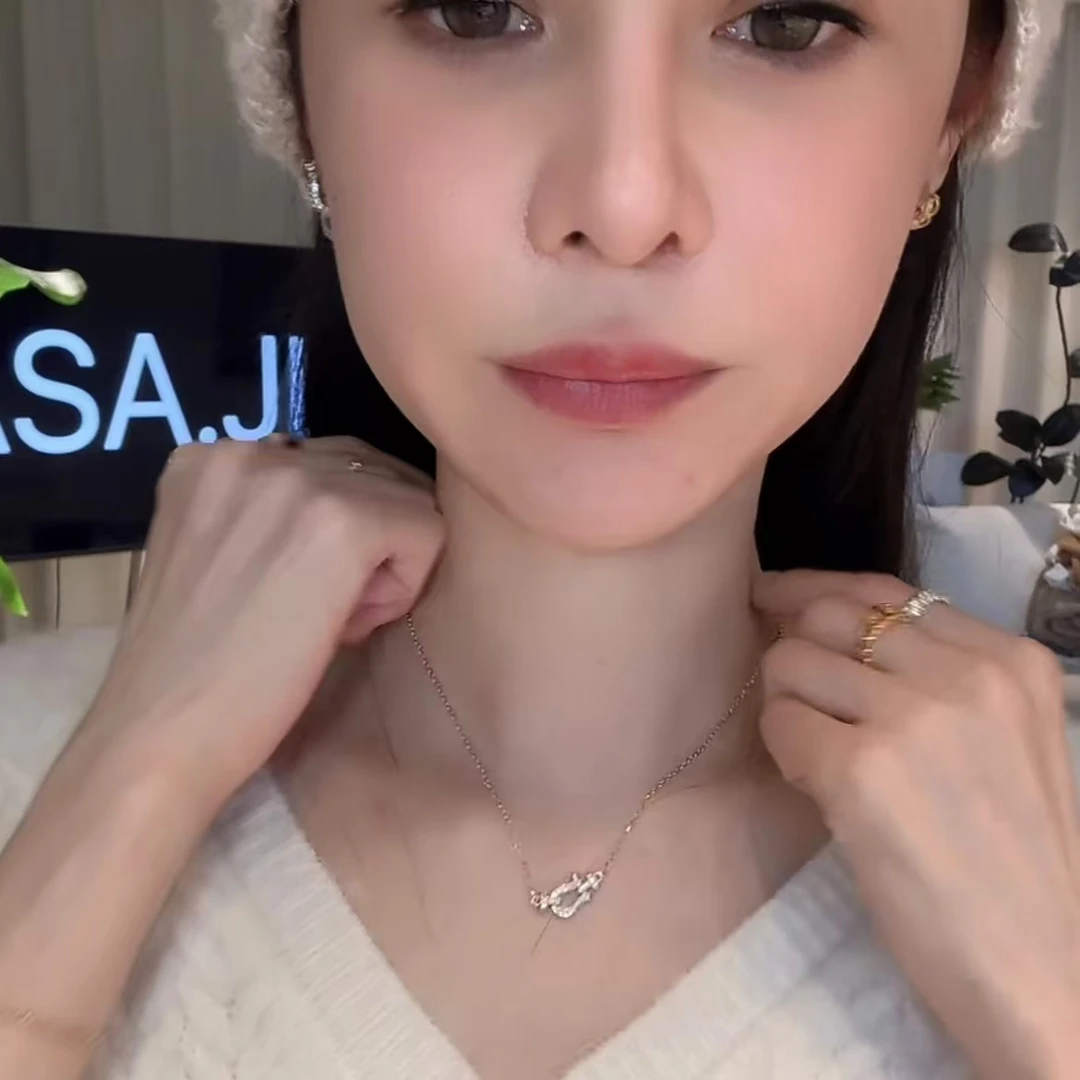 坠链均925银合成锆石 ASA. J I E 简约百搭项链AAXL88