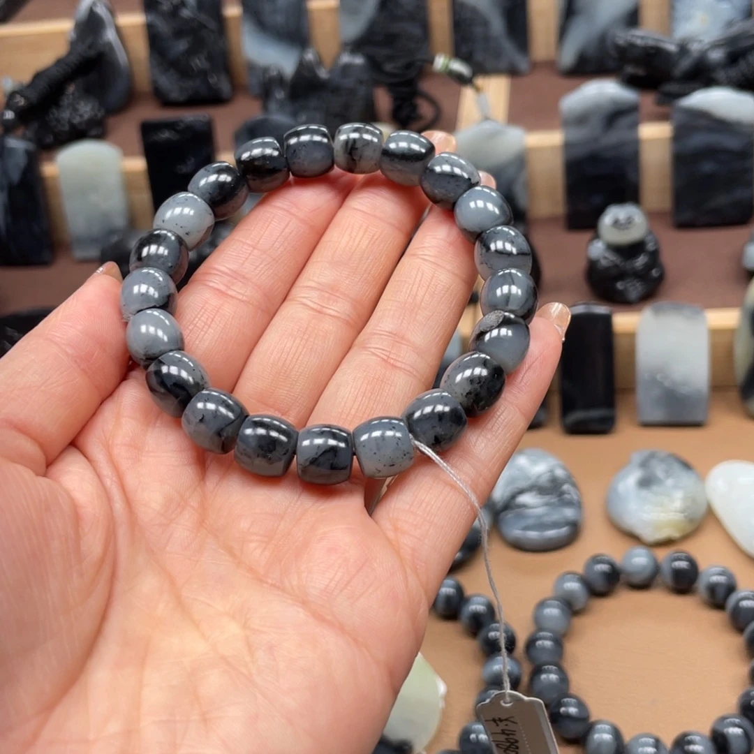 和田玉手串未镶嵌