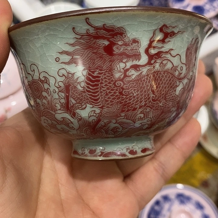 陶摆件景德镇陶瓷主人杯2334