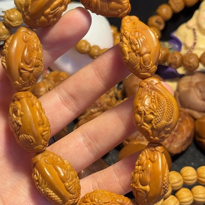 橄榄核手串/手链九龙财神