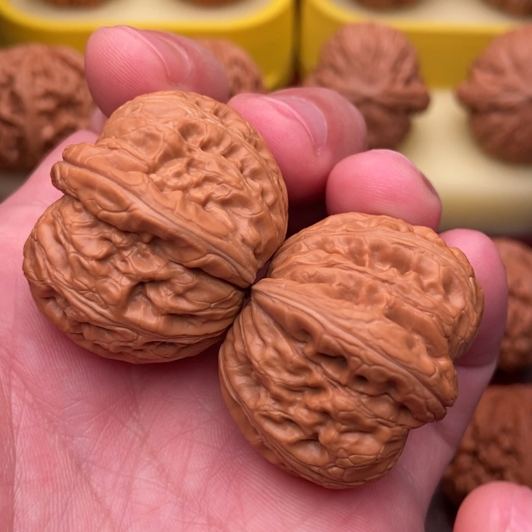 把件文玩核桃全品双翘头元宝37