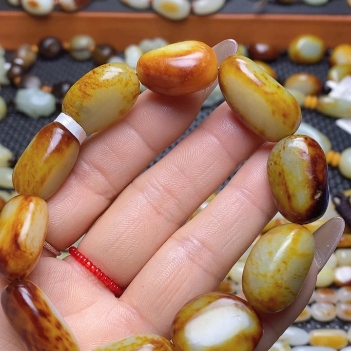 和田玉手链未镶嵌B****2