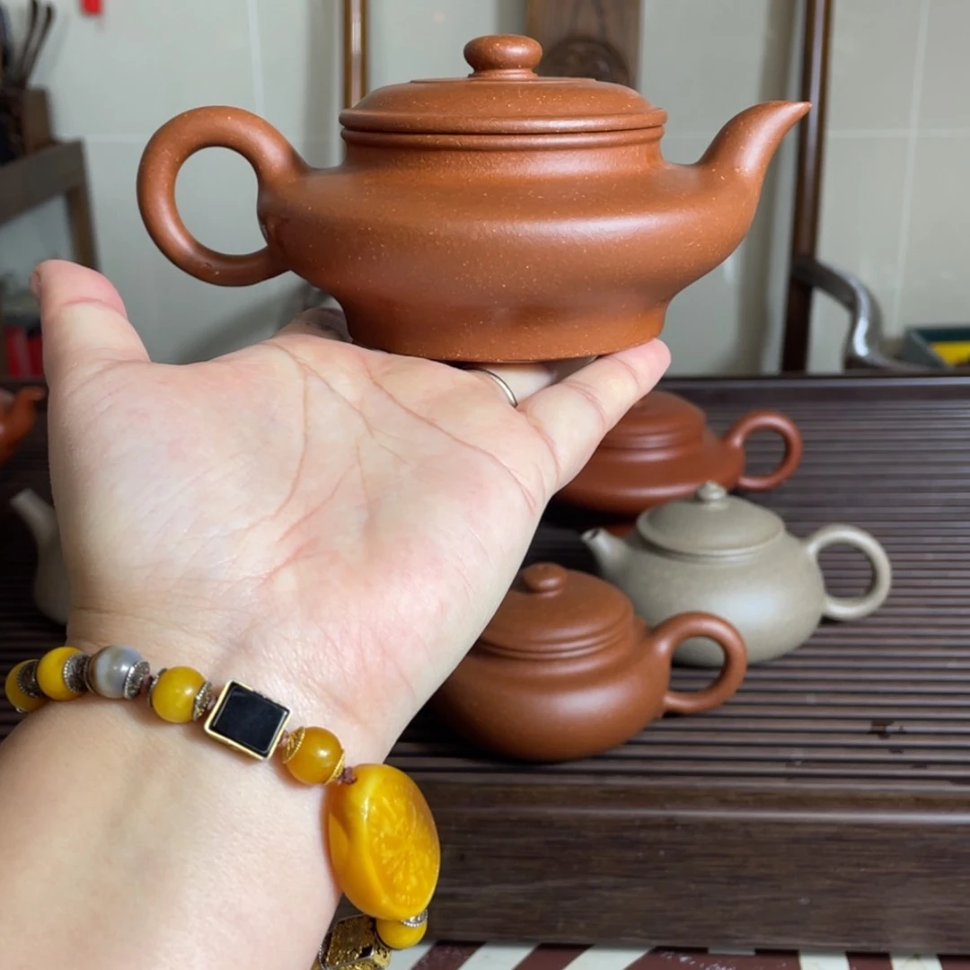 【闪购商品】茶壶紫砂聚*葆红降坡虚扁