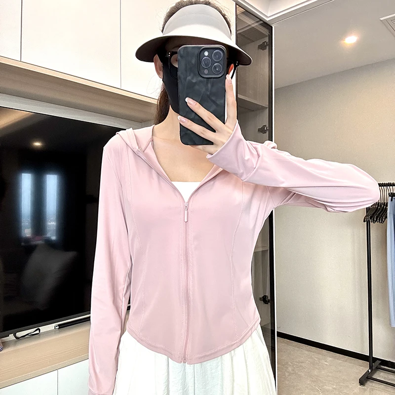 新款女防晒衣防紫外线夏季冰感透气皮肤衣户外薄款防晒服运动外套