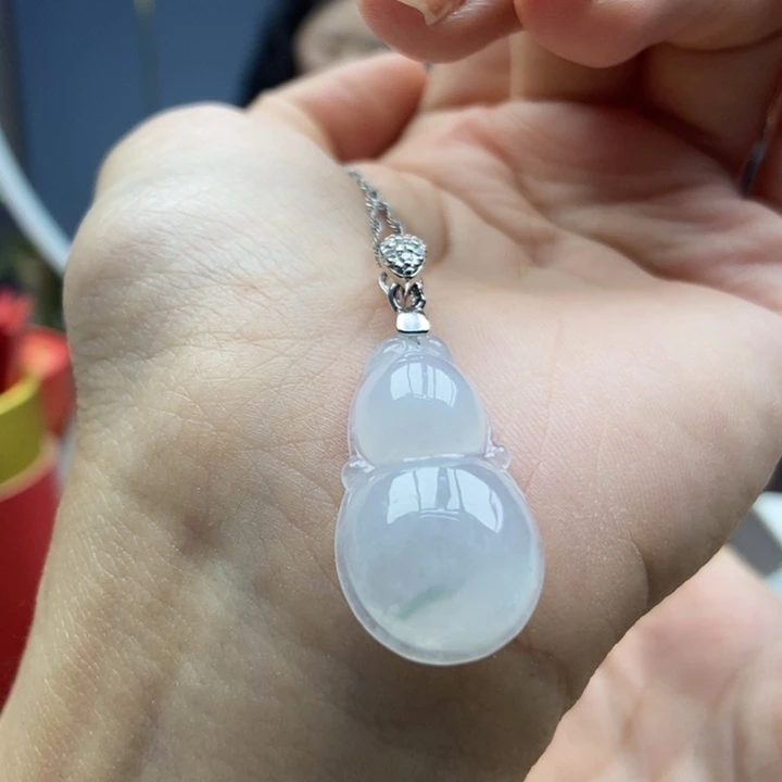 翡翠银S925镶嵌颈饰吊坠16