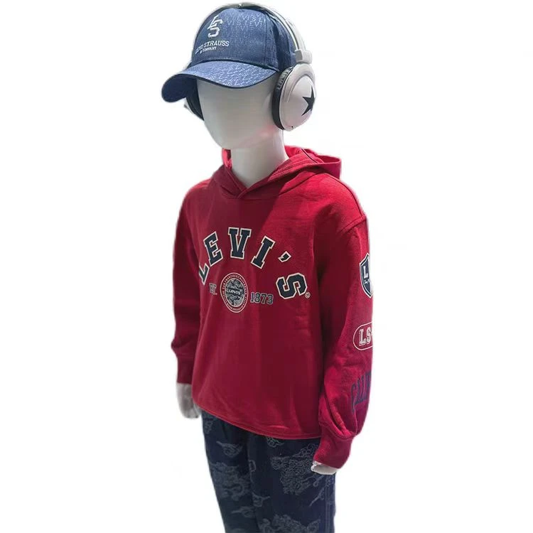 Levi's李维斯儿童装新年款穿搭装舒适百搭连帽套头卫衣 LV2512415
