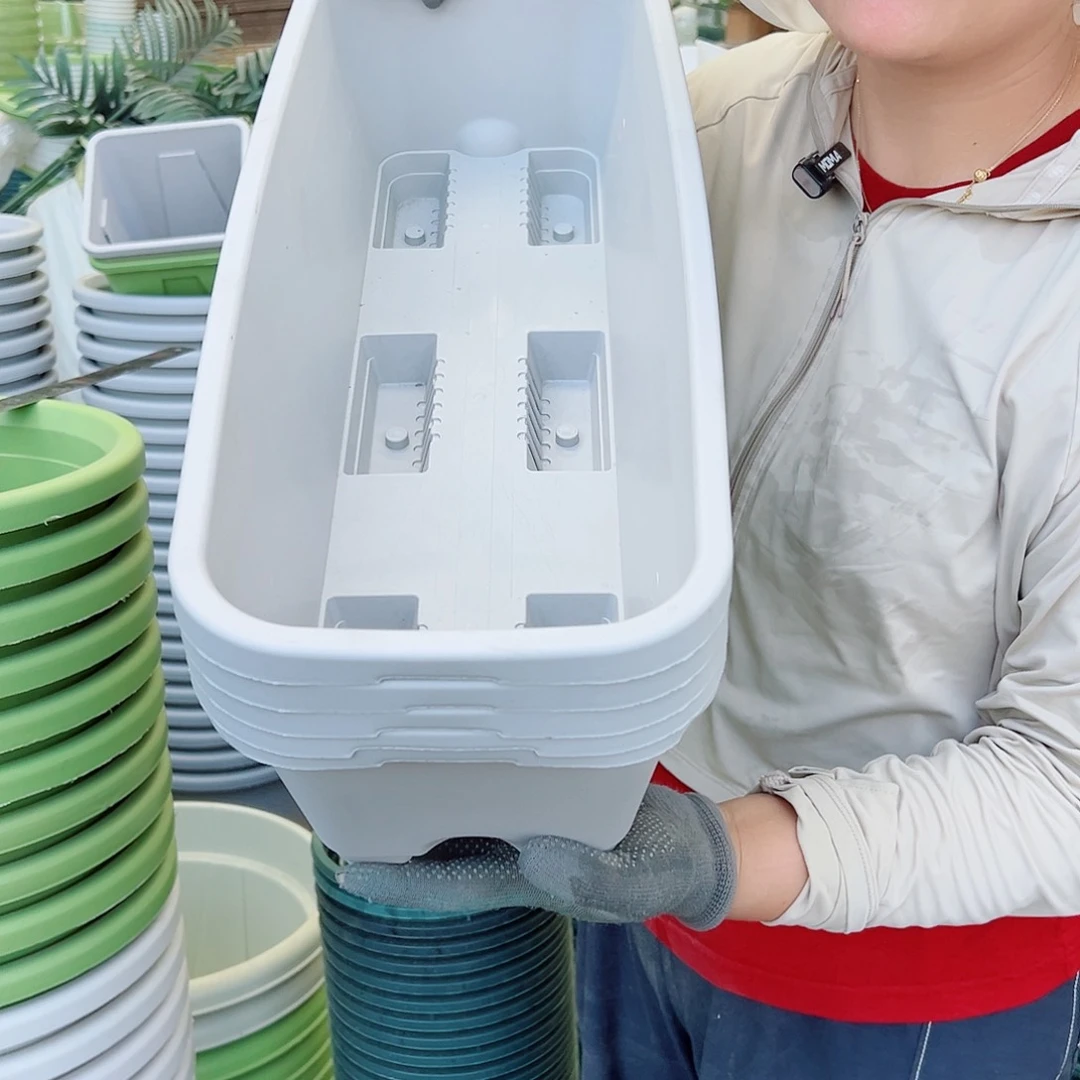 瑕疵菜盆长55#灰白色5个无托