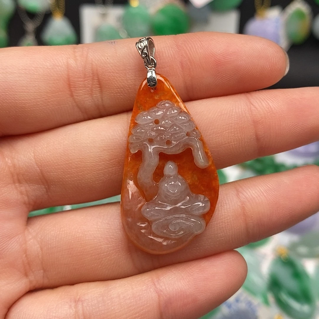 翡翠未镶嵌吊坠(不含链)