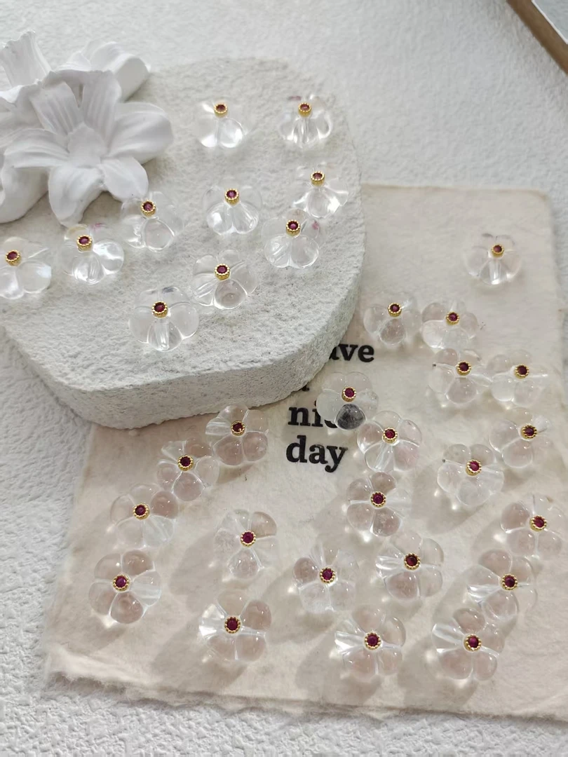 白水晶五瓣花多样性随机发货BS64