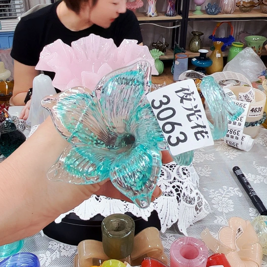 3063夜光台花 家悦琉璃工艺品