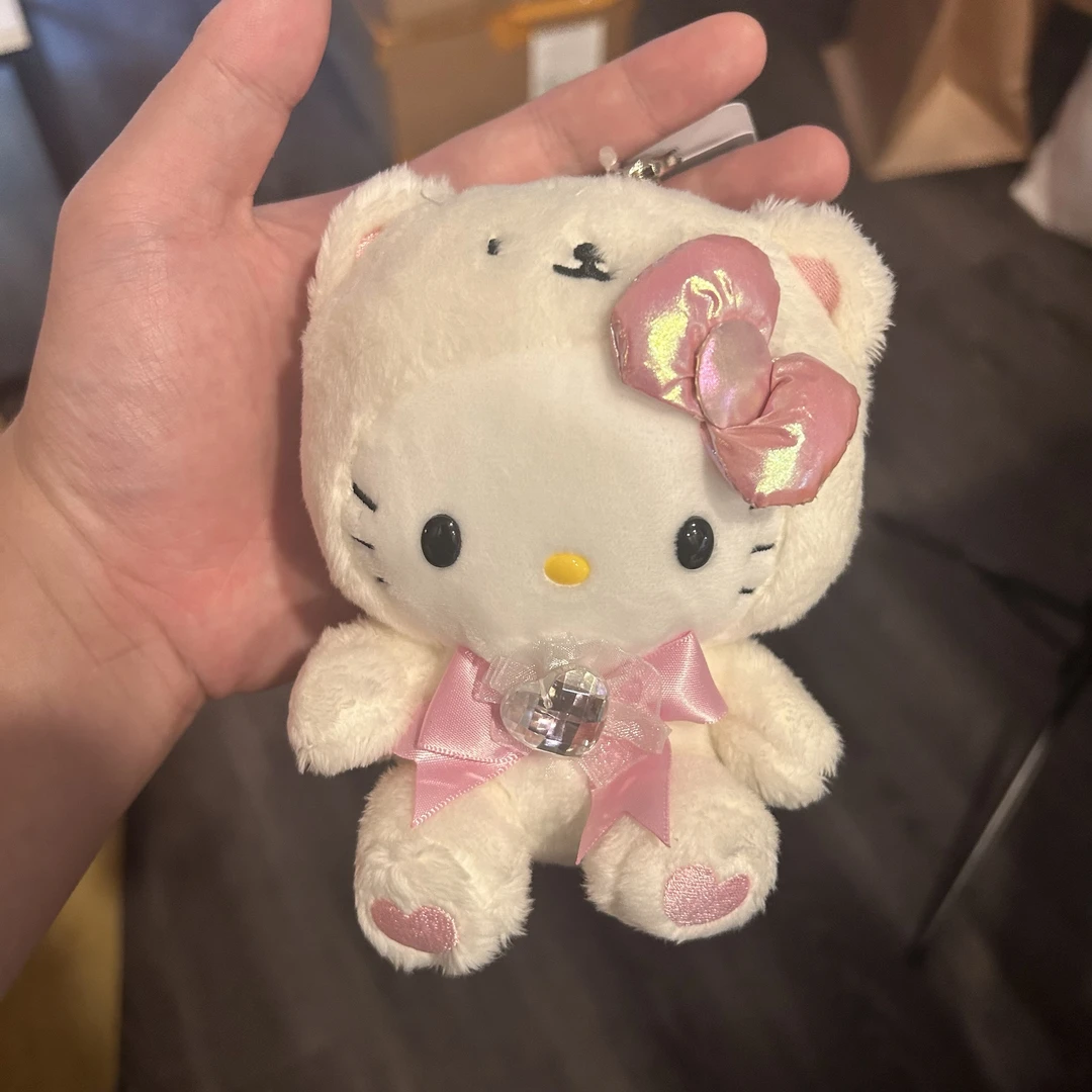 【洛杉矶限定】Hello Kitty 生日宝石 白粉熊Kitty钥匙扣玩偶