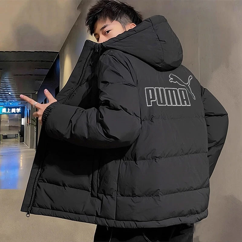PUMA彪马男装羽绒服冬季新款保暖加厚短款连帽运动服外套 692811