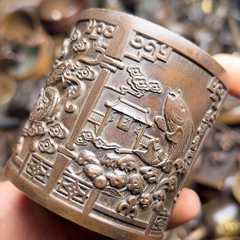 铜制文玩把玩物件