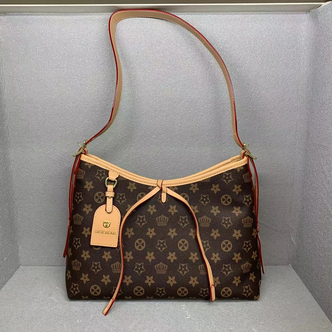 DICK BEAR/迪克熊9853新款时尚宽带斜挎单肩托特包