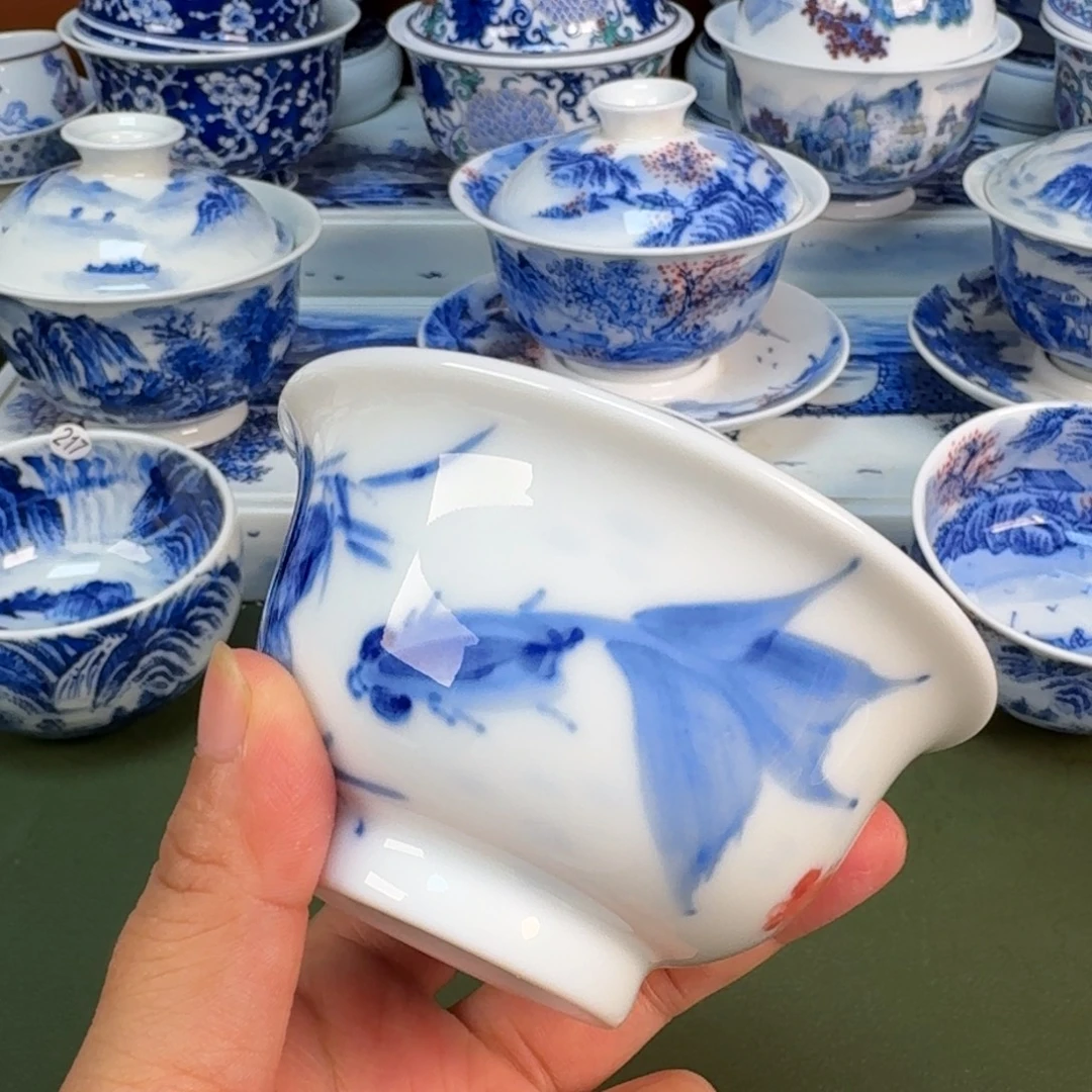景德镇纯手绘茶具圆圆241