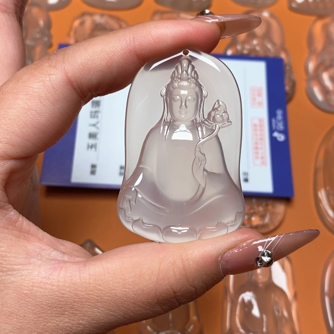 玛瑙/玉髓吊坠未镶嵌平**乐