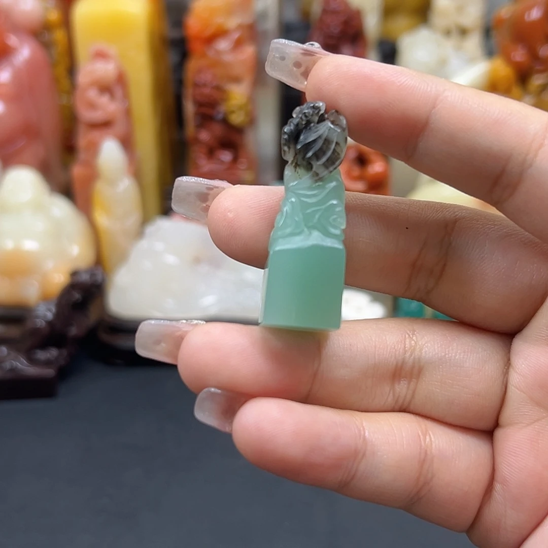 戴***洁寿山石印石印章雕刻工艺