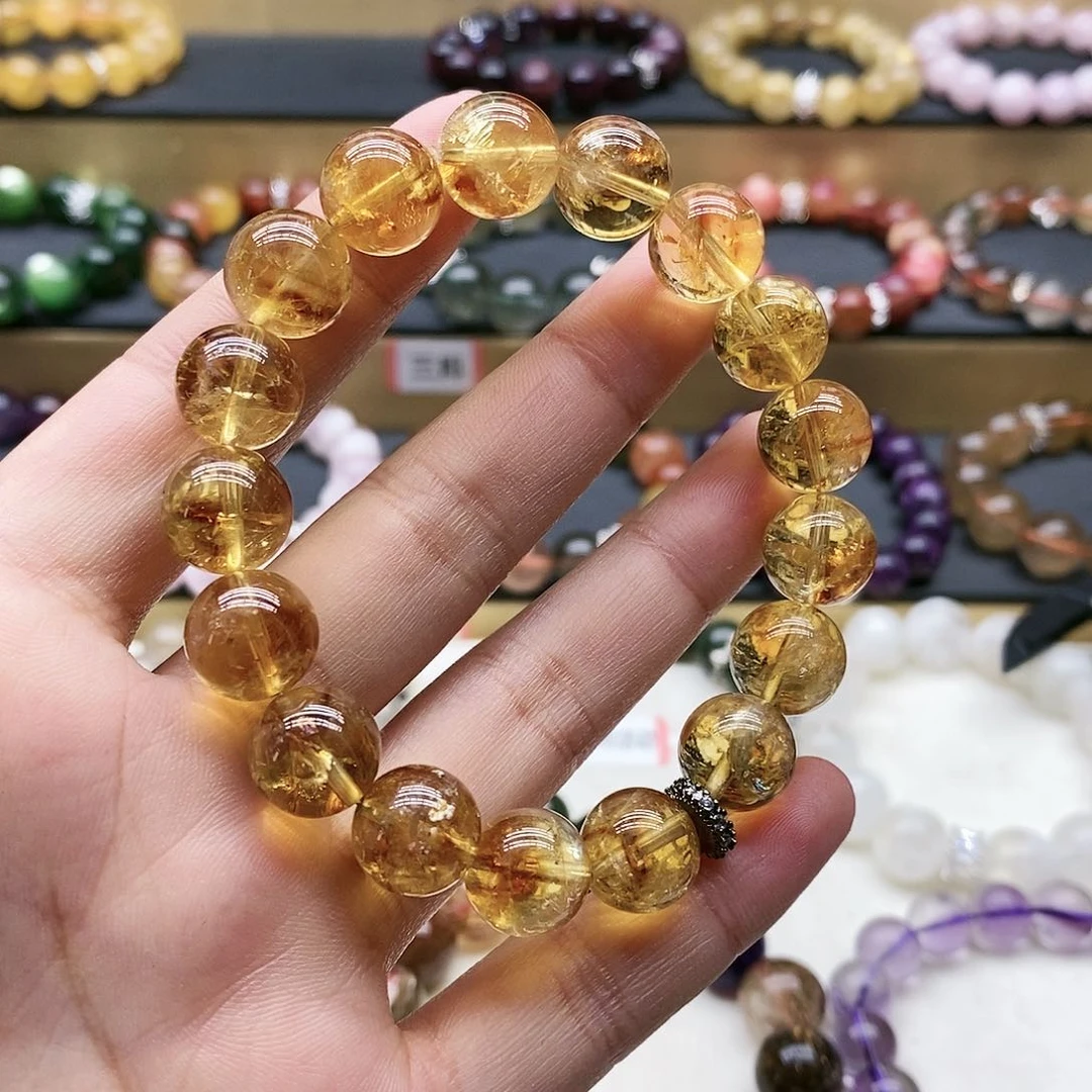 水晶手链未镶嵌黄