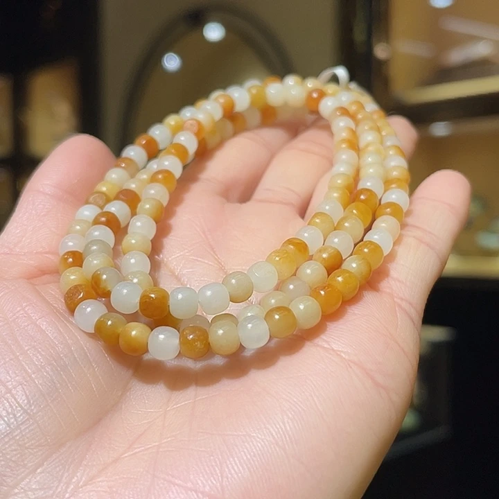 颈饰未镶嵌和田玉/多圈5*4.5mm