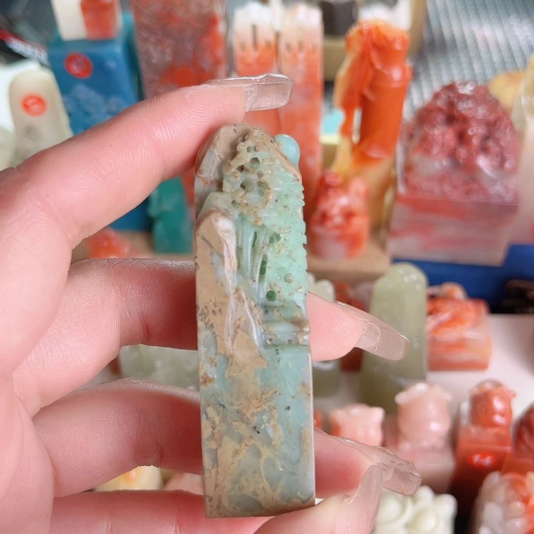 寿山石印石?****?山水的