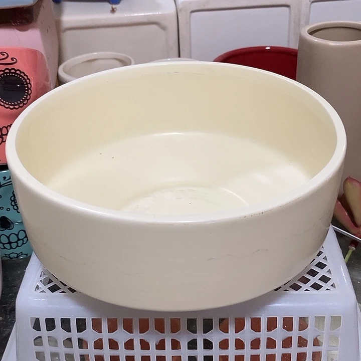 摆件陶盆有孔 微瑕介意勿拍