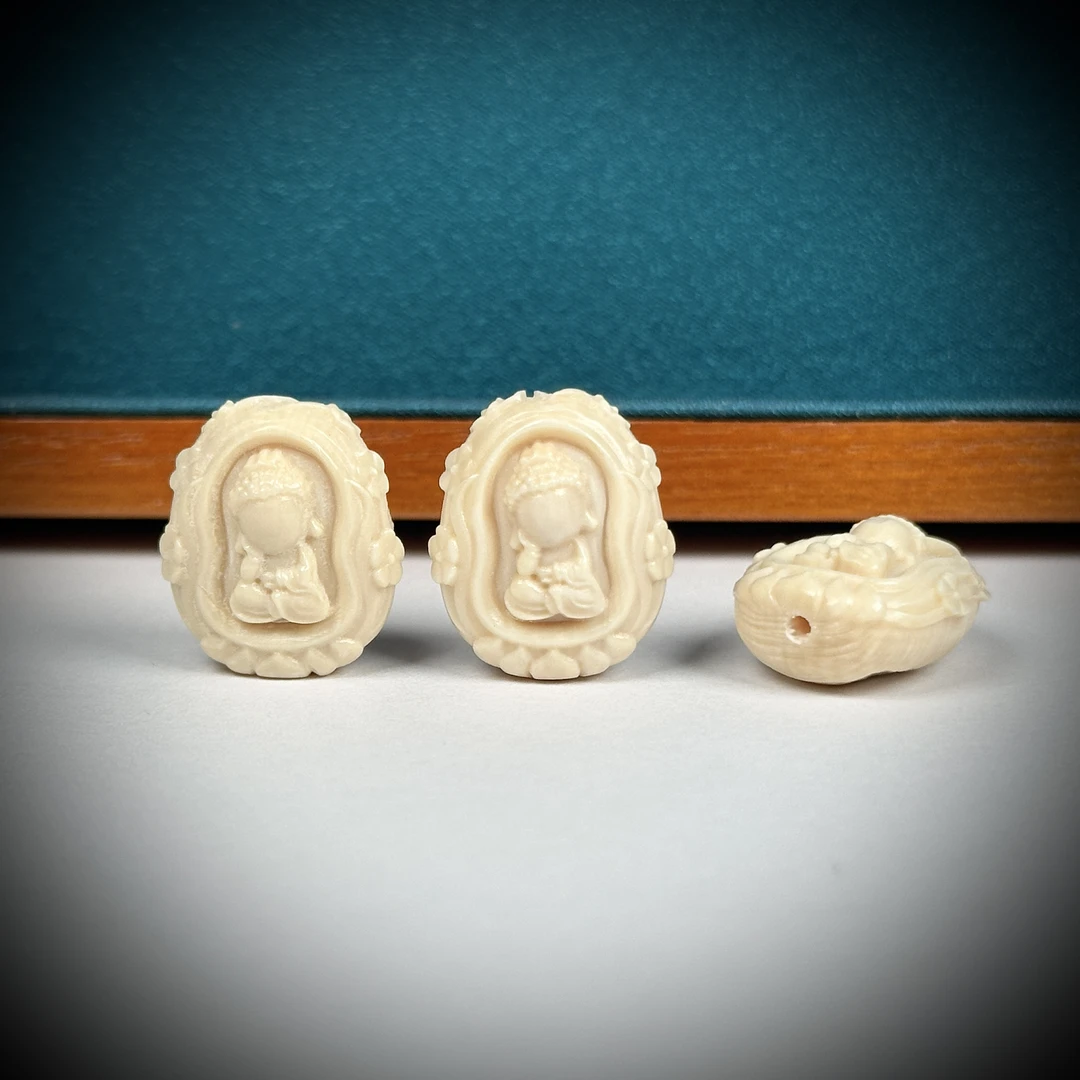 A124-O天然猛犸 无相佛15*18mm随机一个支持鉴定假一罚十