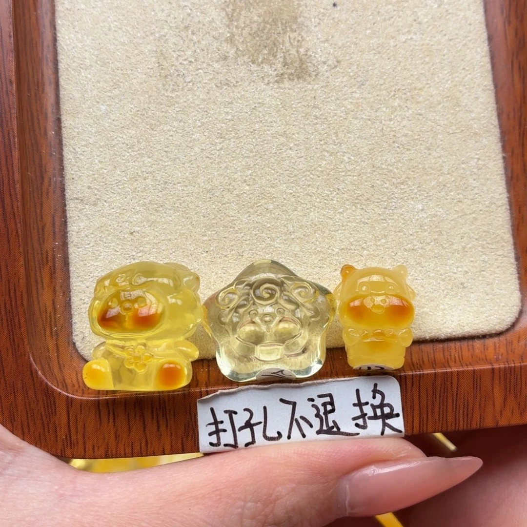 糖***子蜜蜡未镶嵌珠宝奇石