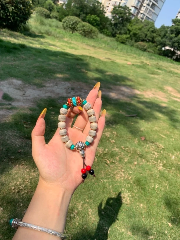 藏区老的琉璃手串 直播间为准 不要擅自下单