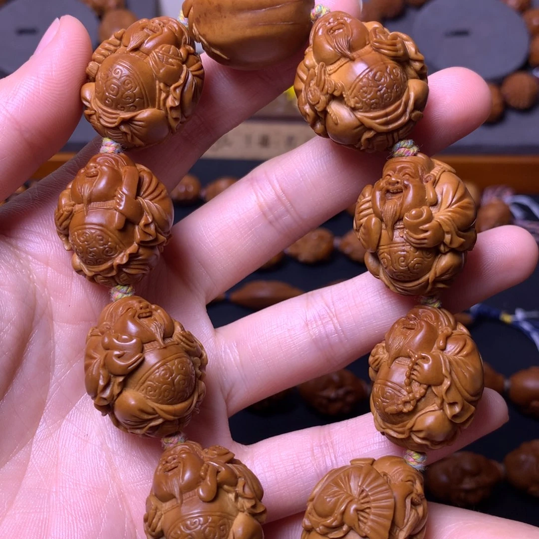 橄榄核手串/手链财神爷