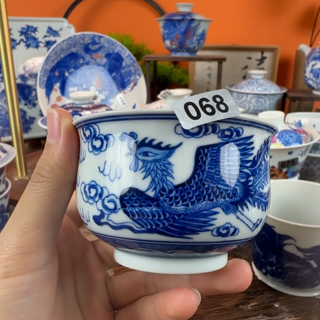 瓷片景德镇手绘青花茶器068