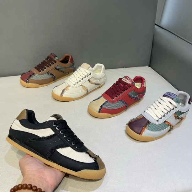 2025秋冬新款男士低帮系带复古休闲鞋时尚百搭潮流运动板鞋阿甘鞋