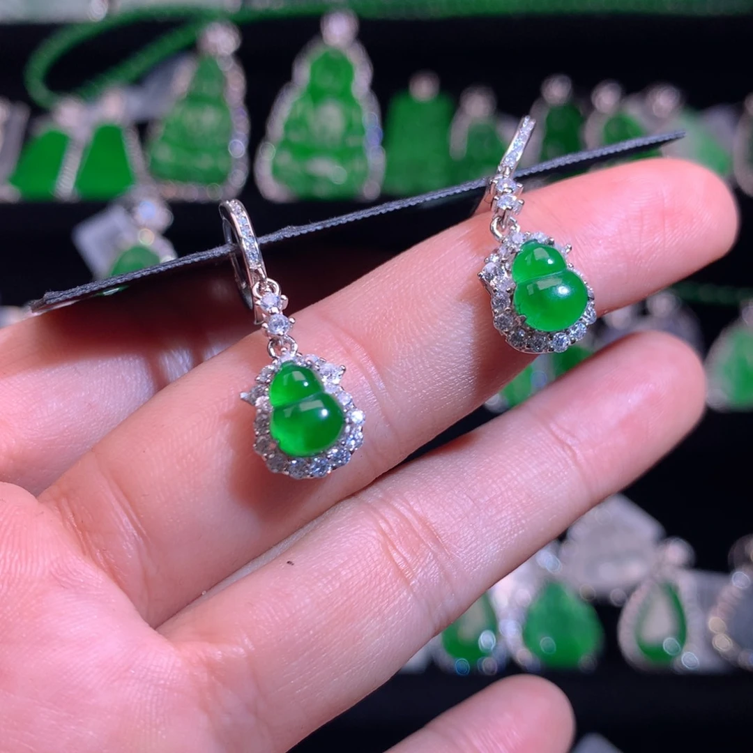 【闪购商品】颈饰银S925镶嵌翡翠天然翡翠