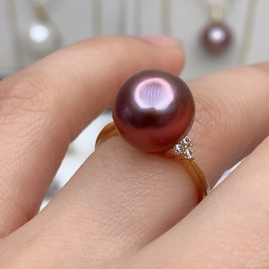 淡水珍珠颈饰银S925镶嵌