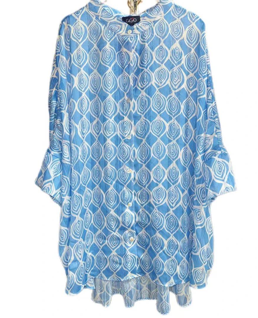 【熊二服饰】性感透视衬衫宽松大版型