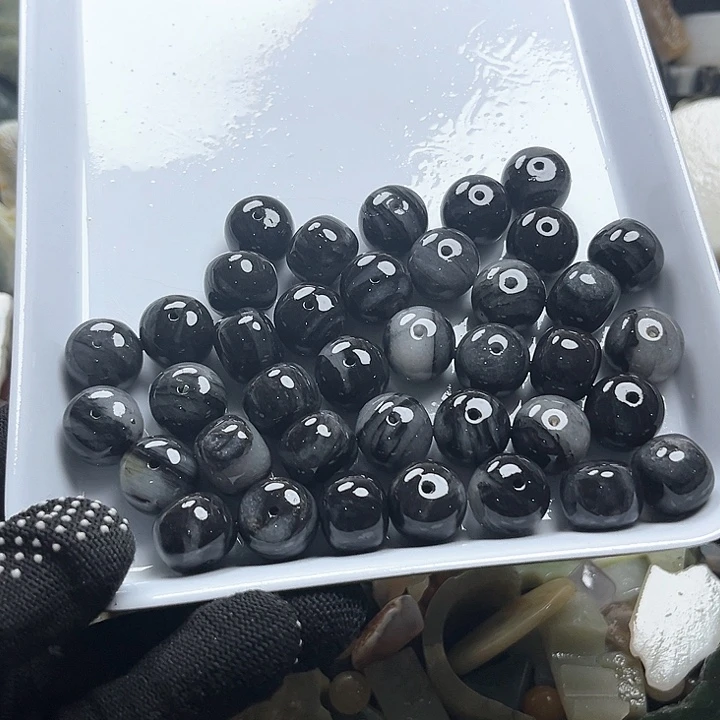 和田玉（糖玉）和田玉边角料9K金镶嵌@**乐