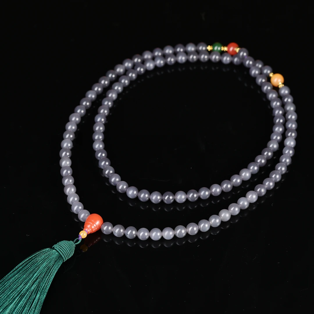 rl和田玉烟紫108佛珠2511171110