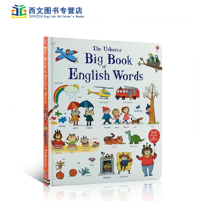 进口原版the Usborne Big Book of English Words大开本纸板书 H