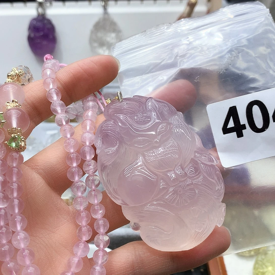 水晶颈饰未镶嵌挂件