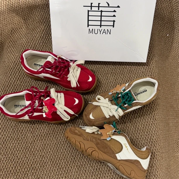 【觅而】春季串珠挂饰设计百搭轻便浅口德训女鞋216-2989
