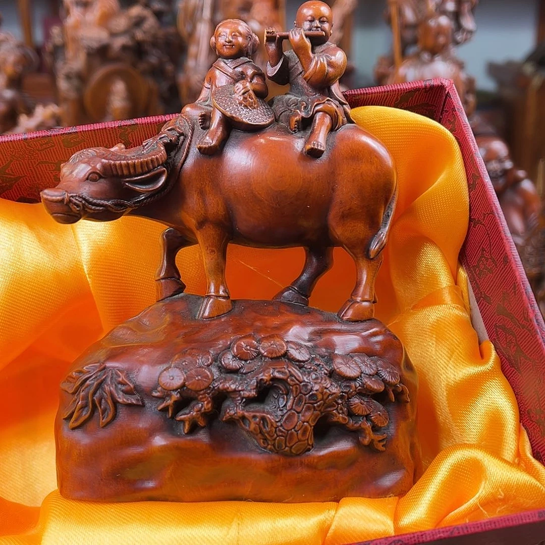 黄杨木黄杨木雕刻高度13厘米