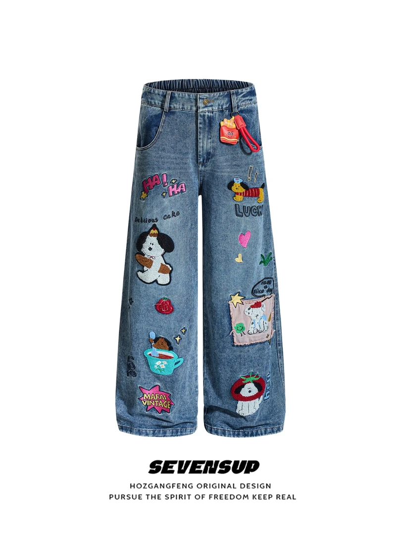 新款韩版时尚百搭2025春秋松紧腰女宽松设计休闲裤女款裤子潮