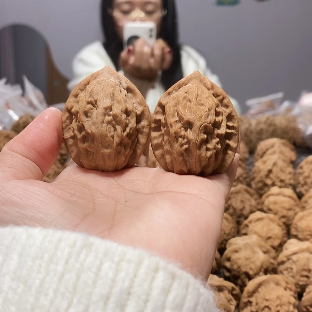 吊坠文玩核桃大红袍36