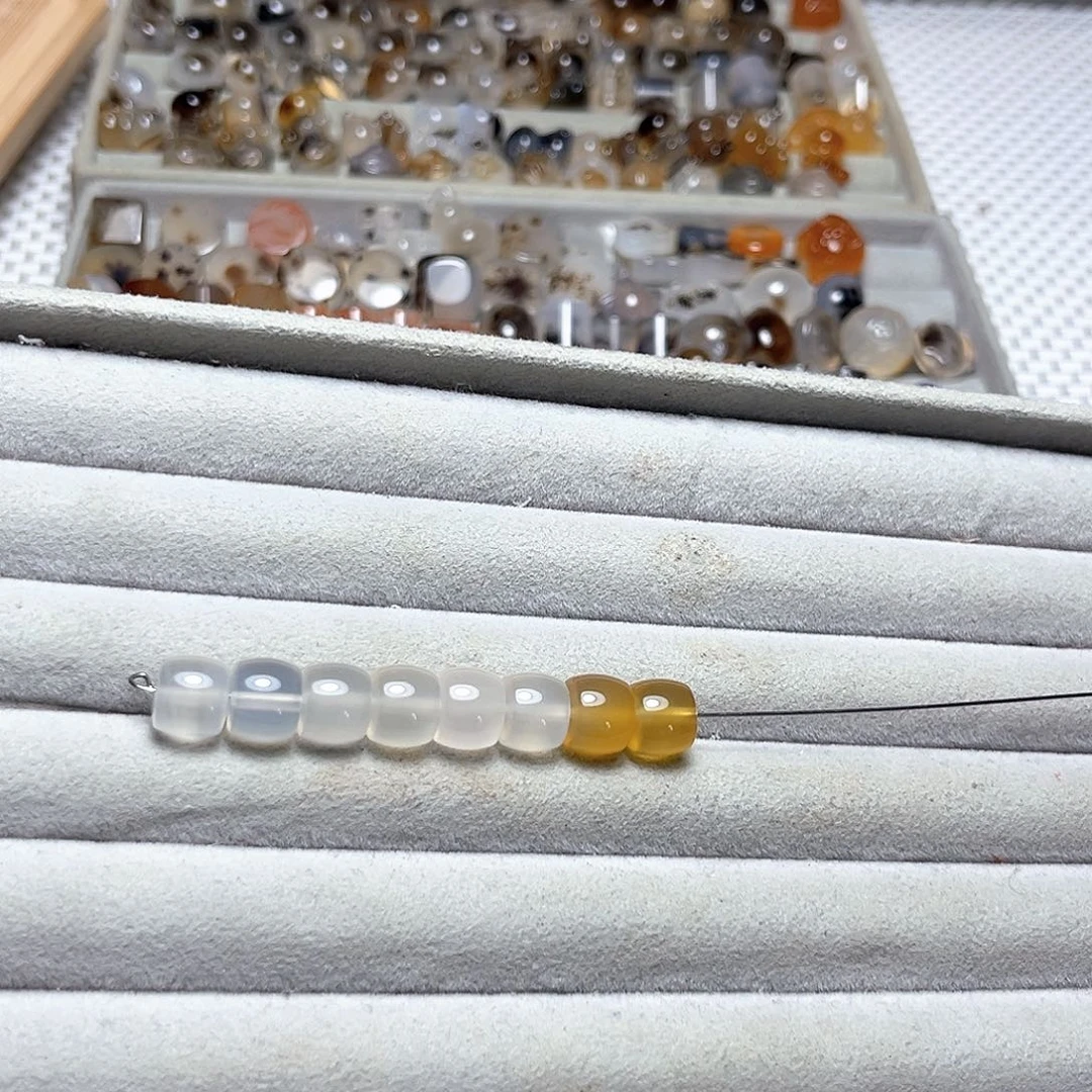 老****玛瑙/玉髓合金颈饰