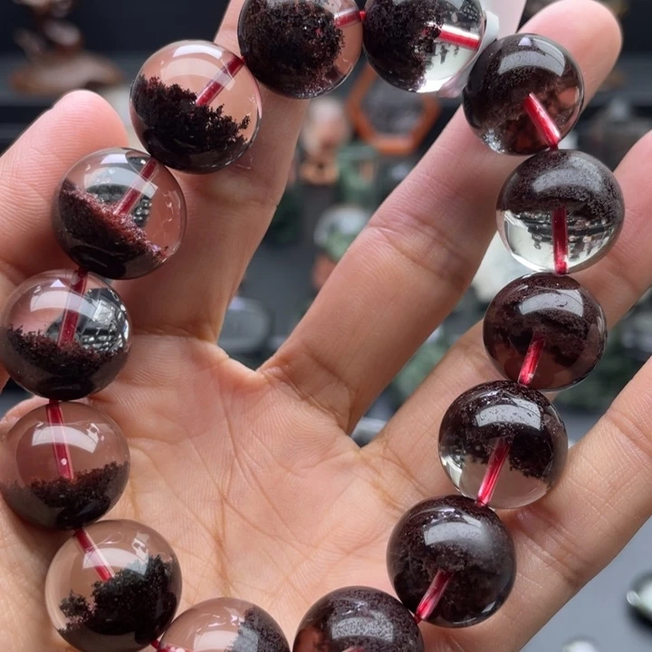 未镶嵌手链水晶红幽灵聚宝盆16