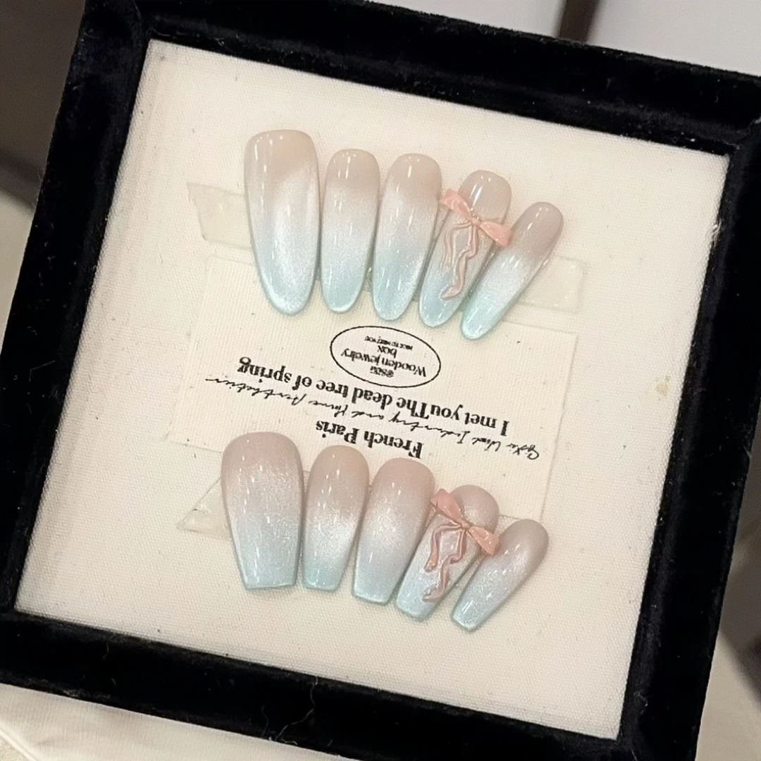 W.《梦境蝴蝶结》纯手工穿戴甲