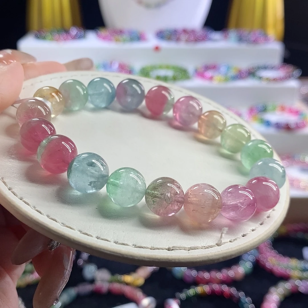 未镶嵌手链碧玺西瓜