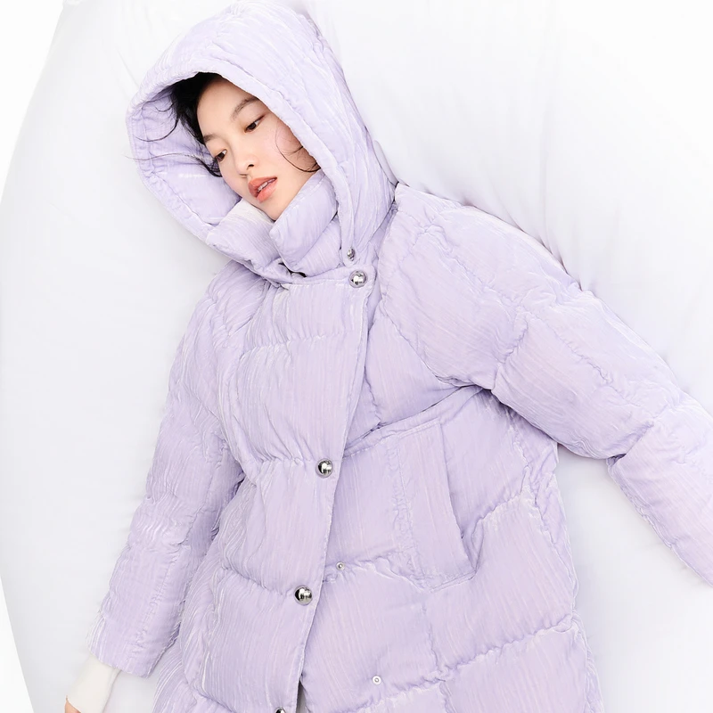 【商场同款】HPLY荷比俪冬季新复古温柔羽绒服HMD44560355