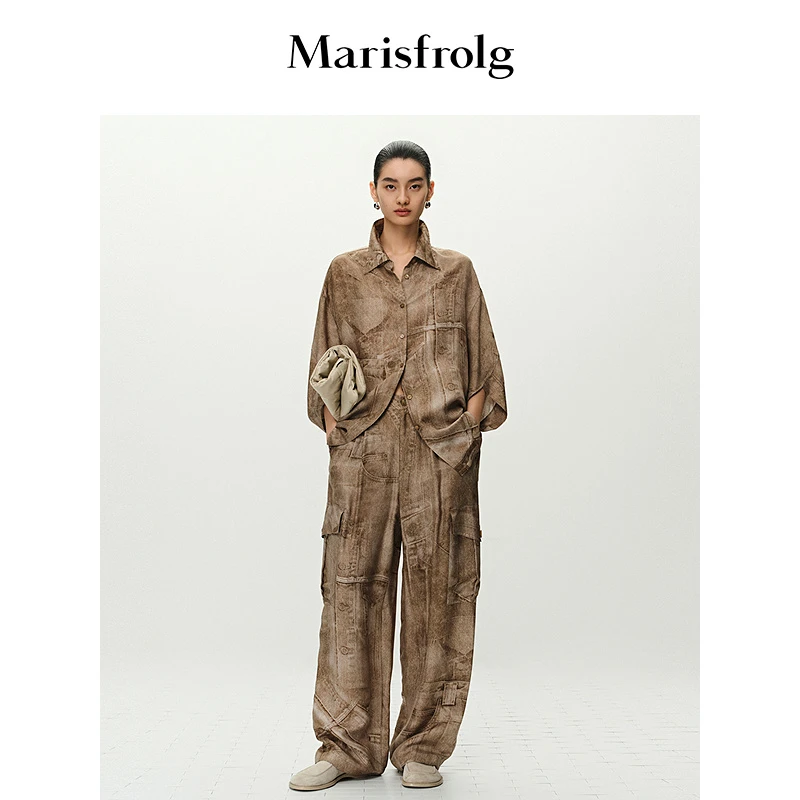 Marisfrolg玛丝菲尔25年气质休闲画稿衬衫A1FZ24669