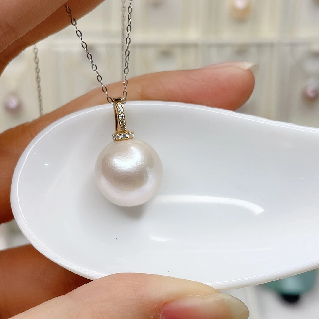 项链合金淡水珍珠
