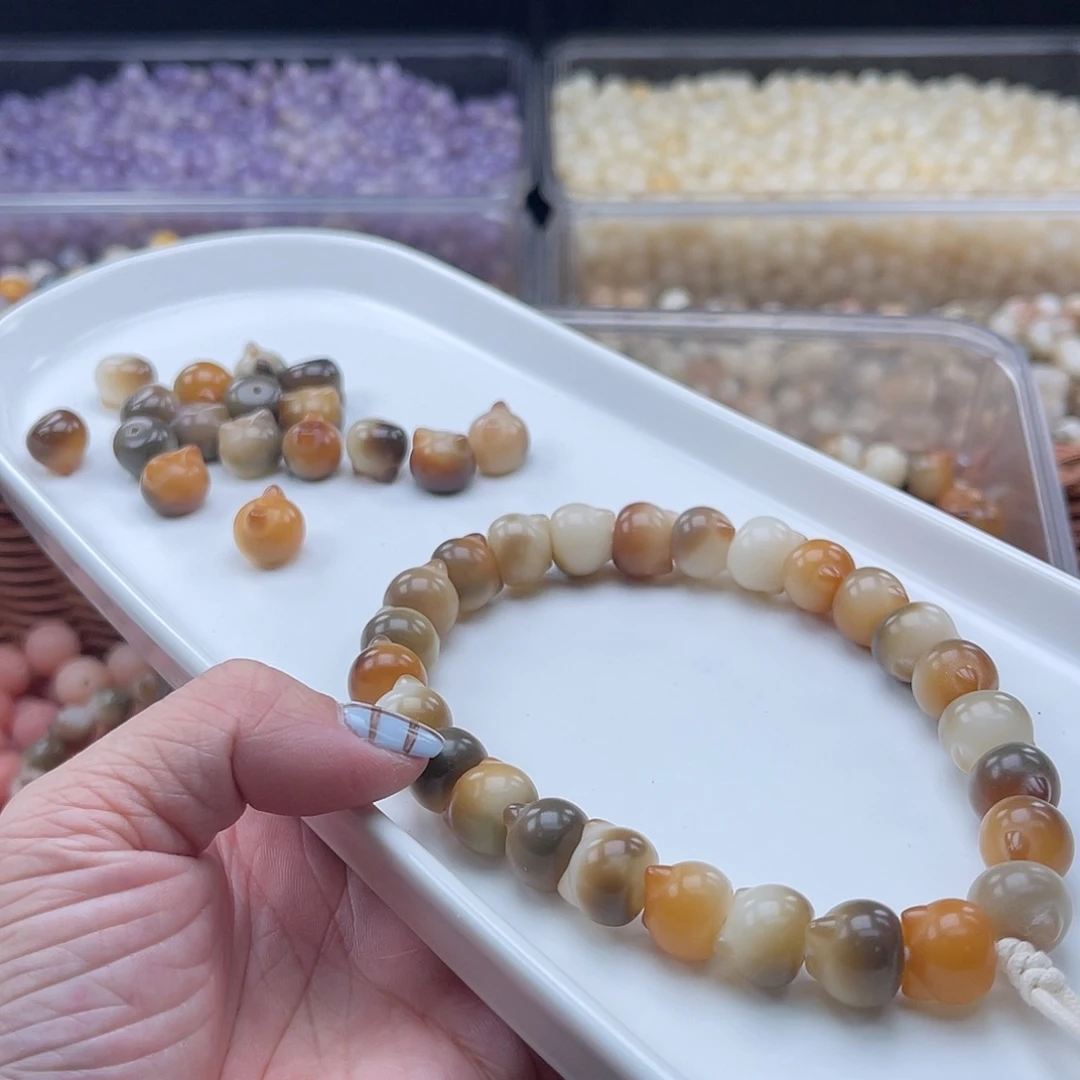 白玉菩提吊坠Wc/12mm/22颗